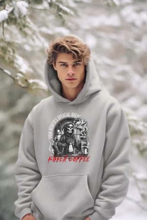 Grim Reaper's Special Brew Killer Coffee Funny Barista Tee Hoodie