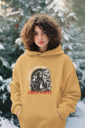 Grim Reaper's Special Brew Killer Coffee Funny Barista Tee Hoodie