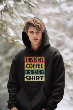 Funny This is My Coffee Drinking Shirt Cute Caffeine Lover Hoodie