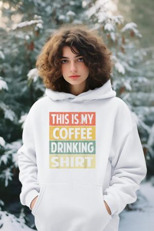Funny This is My Coffee Drinking Shirt Cute Caffeine Lover Hoodie