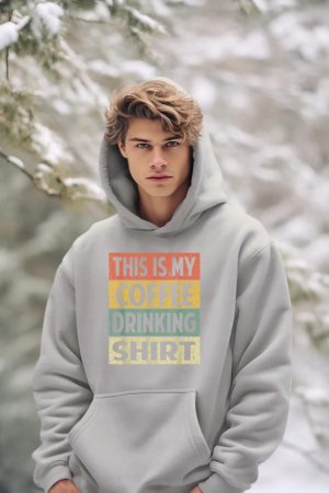 Funny This is My Coffee Drinking Shirt Cute Caffeine Lover Hoodie