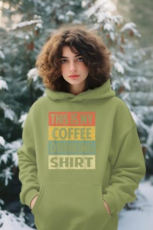 Funny This is My Coffee Drinking Shirt Cute Caffeine Lover Hoodie