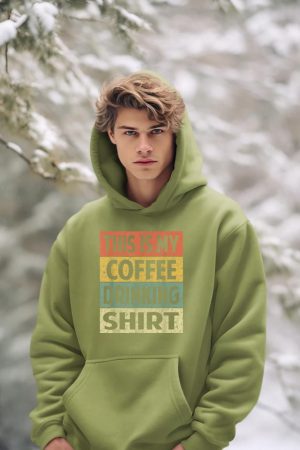 Funny This is My Coffee Drinking Shirt Cute Caffeine Lover Hoodie