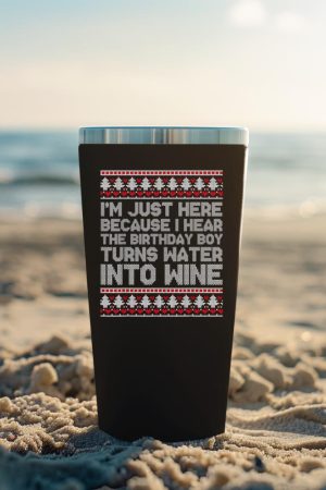 Turns Water Into Wine Jesus Christian Christmas Ugly Sweater Tumbler