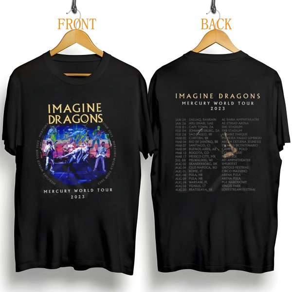 Dragons Mercury World Tour 2024 2025 T-Shirt, Dragons Shirt