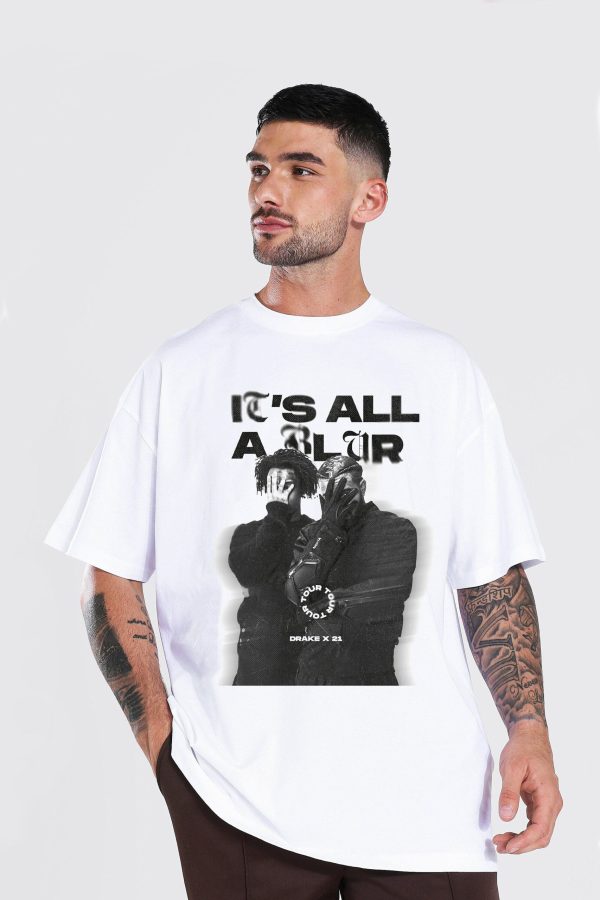 Drake 21 Savage Rap Shirt, Drake It's All A Blur Tour 2024 2025 T-Shirt