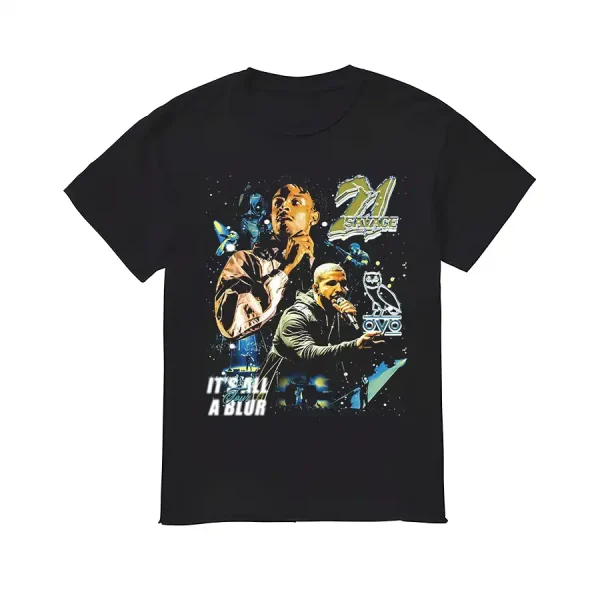 Drake 21 Savage Tour Shirt, All A Blur Tour 2024 2025 tshirt