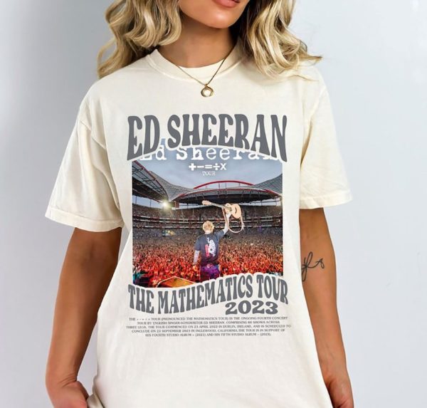 Ed Sheeran The Mathematics Tour Shirt, 2024 2025 Ed Sheeran Tour Shirt