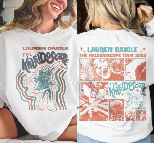 Lauren Daigle 2024 2025 Tour Shirt, Lauren Daigle Sweatshirt, The Kaleidoscope Tour 2024 2025 Shirt, Lauren Daigle Merch Shirt, Thank God I Do Tour shirt