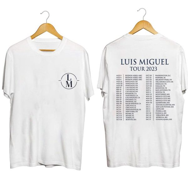 Luis Miguel Tour 2024 2025 Shirt, Luis Miguel Shirt, Luis Miguel 2024 2025 Concert Shirt