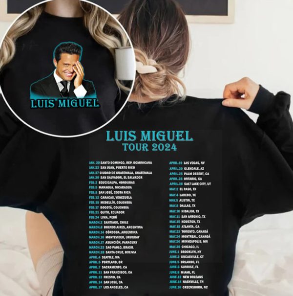 Luis Miguel Tour 2024 Shirt, Luis Miguel Shirt, Luis Miguel 2024 Concert Shirt