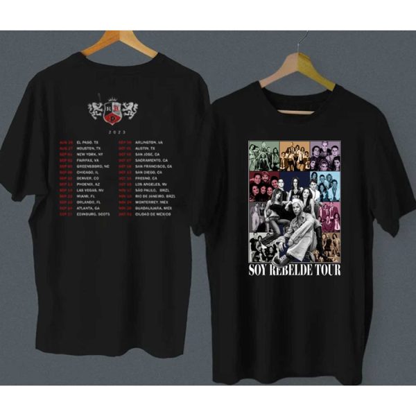 Rbd Rebelde 2024 2025 Rebelde Concert shirt, RBD Tour t shirt, Soy Rebelde T-Shirt, RBD Shirt, Rebelde Tour Shirt