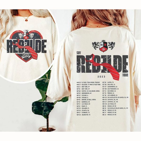 Rebelde RBD Tour 2024 2025 shirt, Soy Rebelde Concert Shirt