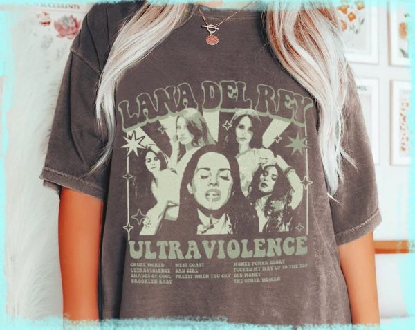 Retro Lana Del Rey Shirt, Lana Del Rey Ultraviolence Shirt, Happiness Is A Butterfly Shirt, Lana Del Rey Tour 2024 2025 Shirt