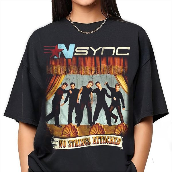 Vintage NSYNC Shirt, Vintage NSYNC No Strings Attached Black Shirt, Nsync Sweatshirt, Nsync Vmas 2024 2025 Shirt