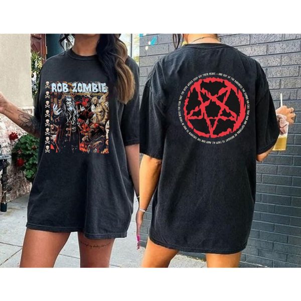 Vintage Rob Zombie Shirt, Freaks On Parade Tour 2024 2025 Sweatshirt, Rob Zombie Merch, Rob Zombie Tour 2024 2025 shirt