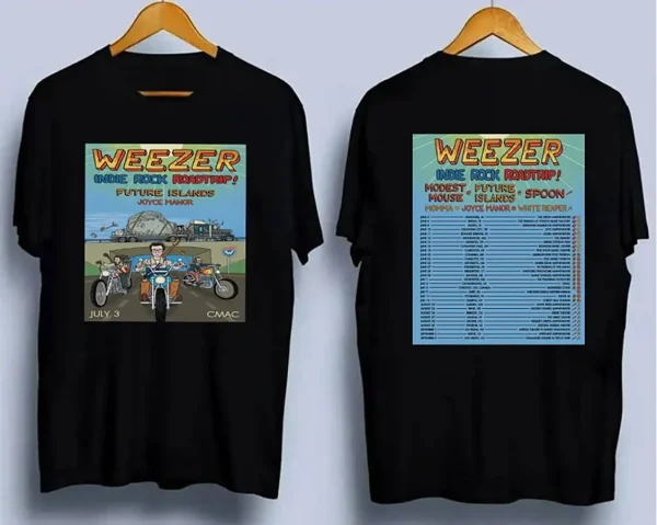 Weezer 2024 2025 Tour Shirt, Weezer 2024 2025 North American Tour Shirt, Weezer Band Tee