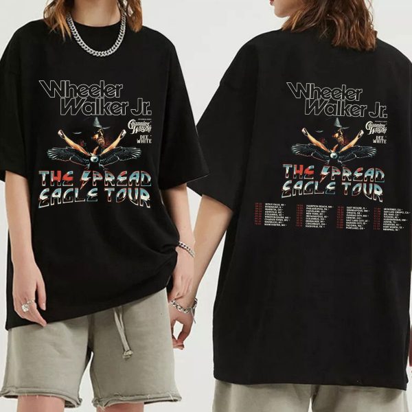 Wheeler Walker tour shirt, Jr. The Spread Eagle Tour 2024 2025 Shirt
