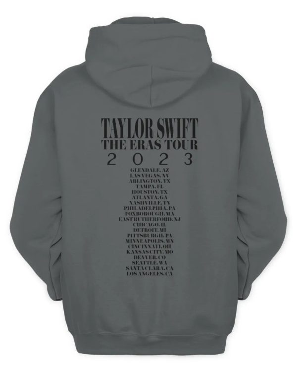 Taylor Swift The Eras Tour Gray T-Shirt - Image 3