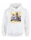 LSU Tiger Football Mason Taylor Collegiate Landmarks Hoodie