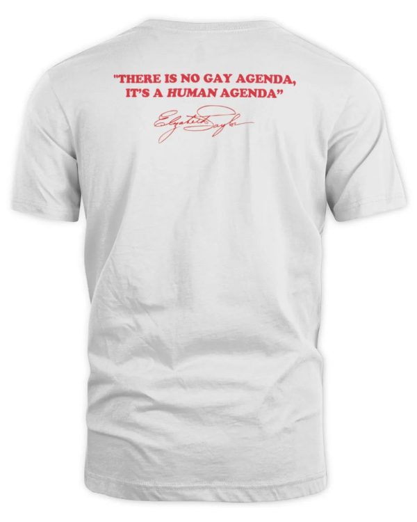 Elizabeth Taylor Pride Merch Human Agenda Tee Shirt