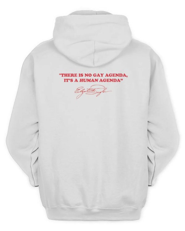 Elizabeth Taylor Pride Merch Human Agenda Tee Shirt - Image 3
