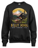Billy Joel 5-24-24 Seattle Mountain Event Black Tee Shirt