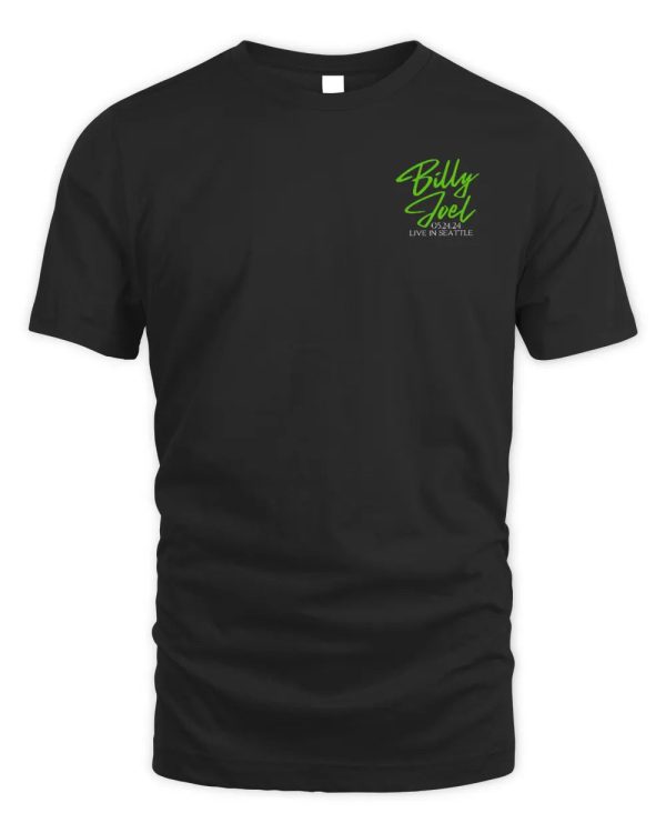 Official Billy Joel 5-24-24 Seattle Set List Tee Shirt - Image 2