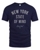 Billy Joel New York State Of Mind Navy T-Shirts
