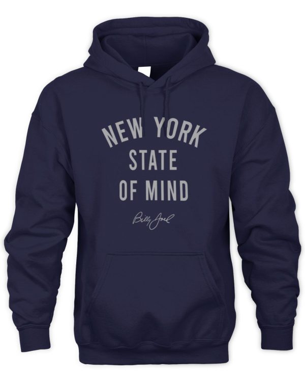 Billy Joel New York State Of Mind Navy T-Shirts - Image 2
