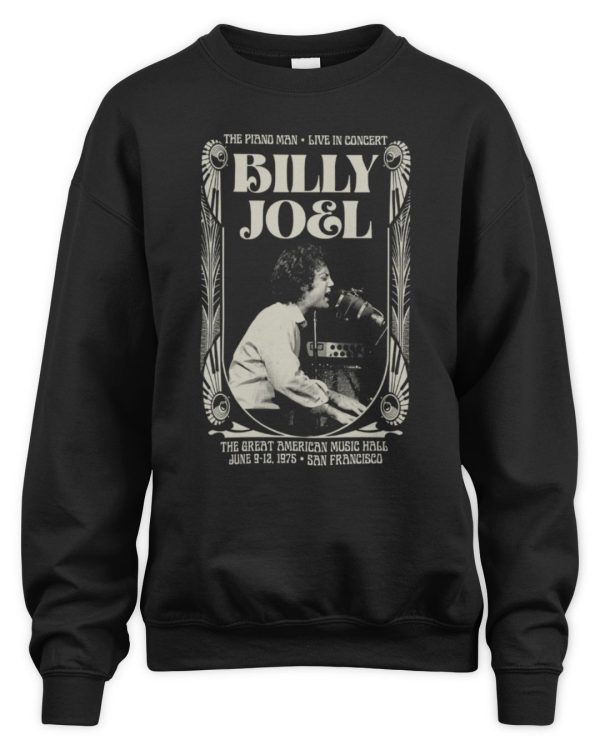 Billy Joel Online Store Billy Joel Great American Music Hall T Shirt - Image 3
