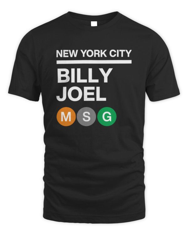Billy Joel Online Store Billy Joel MSG Subway T Shirt