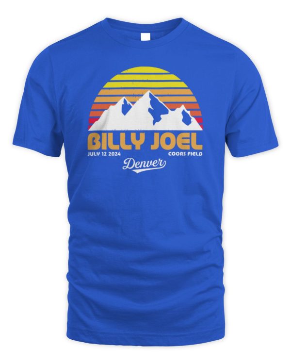 Billy Joel Merchandise 7-12-24 Denver Retro Event Shirt