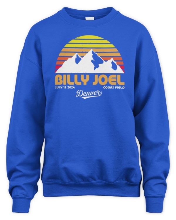 Billy Joel Merchandise 7-12-24 Denver Retro Event Shirt - Image 3