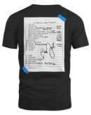 Billy Joel Merch 4-13-24 San Diego Set List Shirt