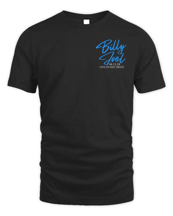 Billy Joel Merch 4-13-24 San Diego Set List Shirt - Image 2