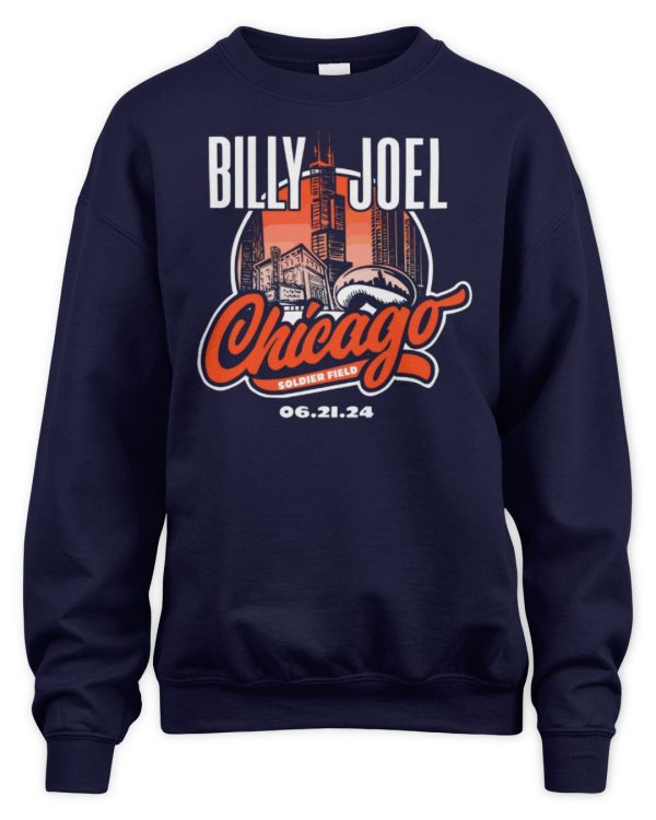 Billy Joel Merchandise 6-21-24 Chicago Event Shirt - Image 3