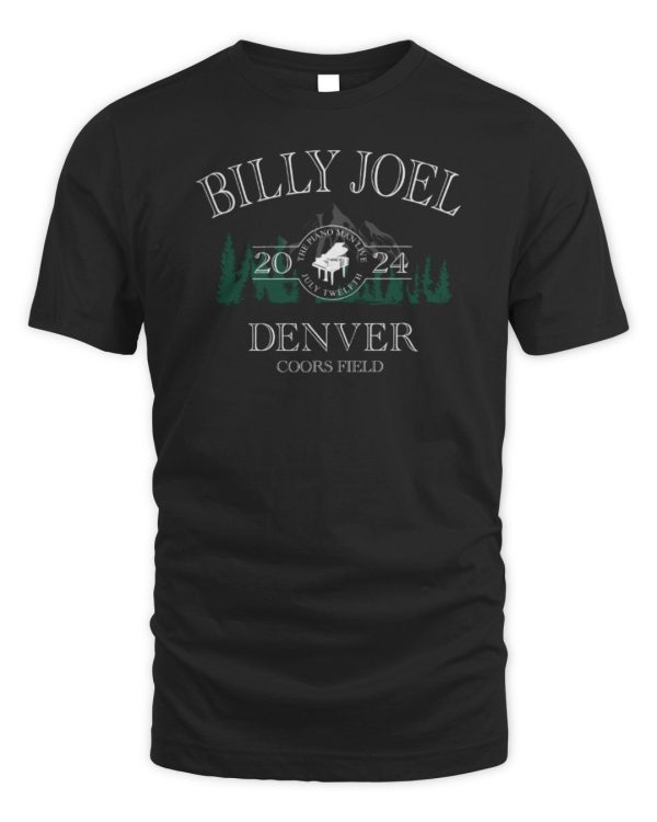 Billy Joel Merchandise 7-12-24 Denver Piano Event Shirt
