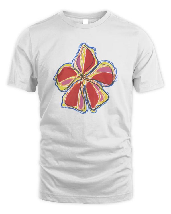 Olivia Dean Merch Flower T-Shirt White - Image 2