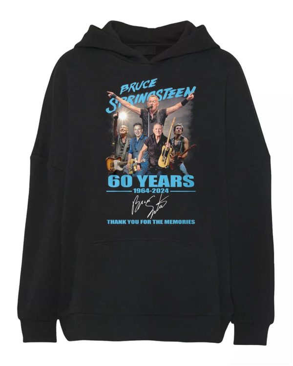 Bruce Springsteen 60 Years Of The Memories 1964-2024 Thank You For The Memories Signature Hoodie - Image 3