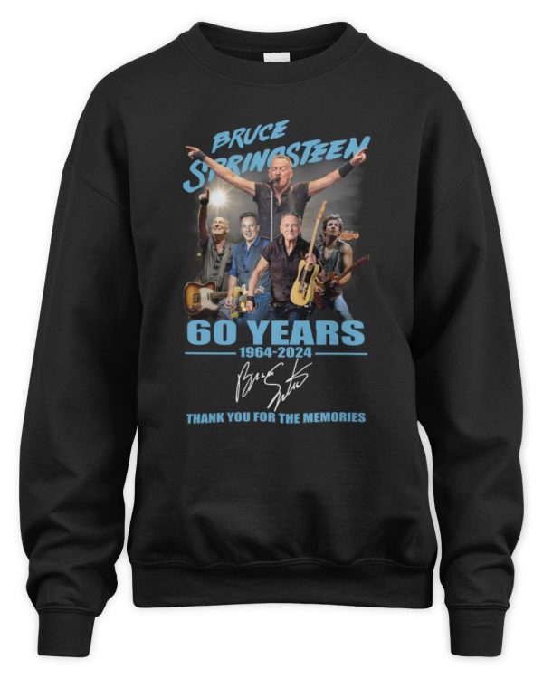 Bruce Springsteen Merch Bruce Springsteen 60 Years Of The Memories 1964-2024 T Shirt - Image 3