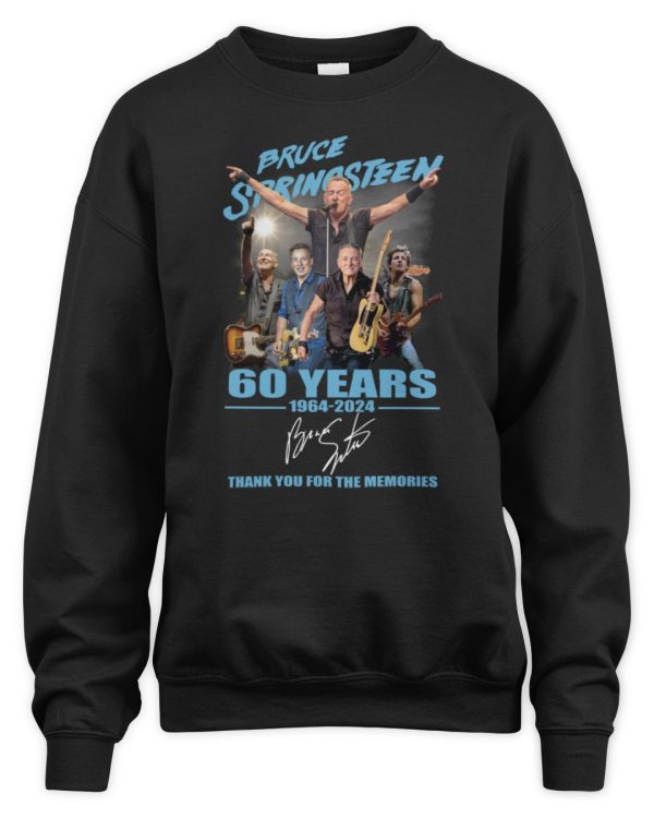 Bruce Springsteen Official Clothing 60 Years Of The Memories 1964-2024 Signature Tee - Image 3