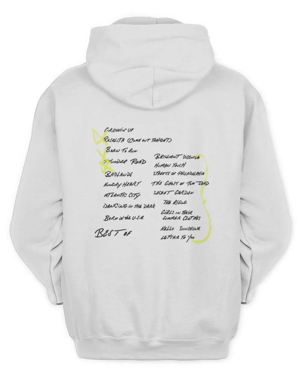 Bruce Springsteen Best Of Bruce Springsteen White T Shirt - Image 3