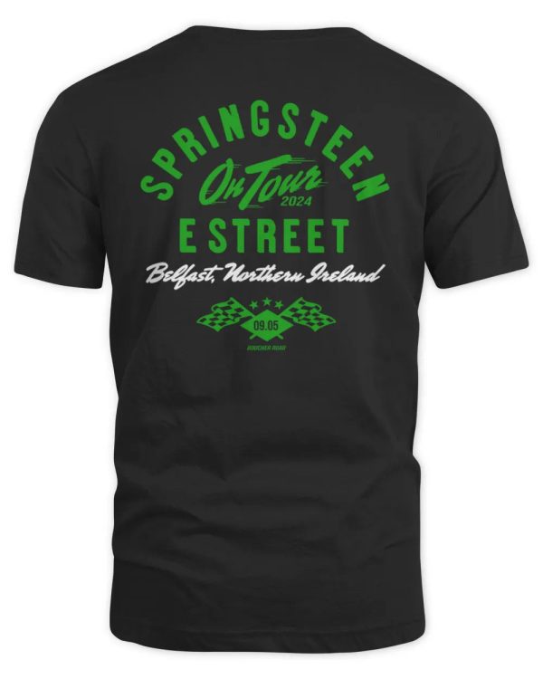 Bruce Springsteen Merch Springsteen And The E-Street Band Belfast 2024 Tour Shirt