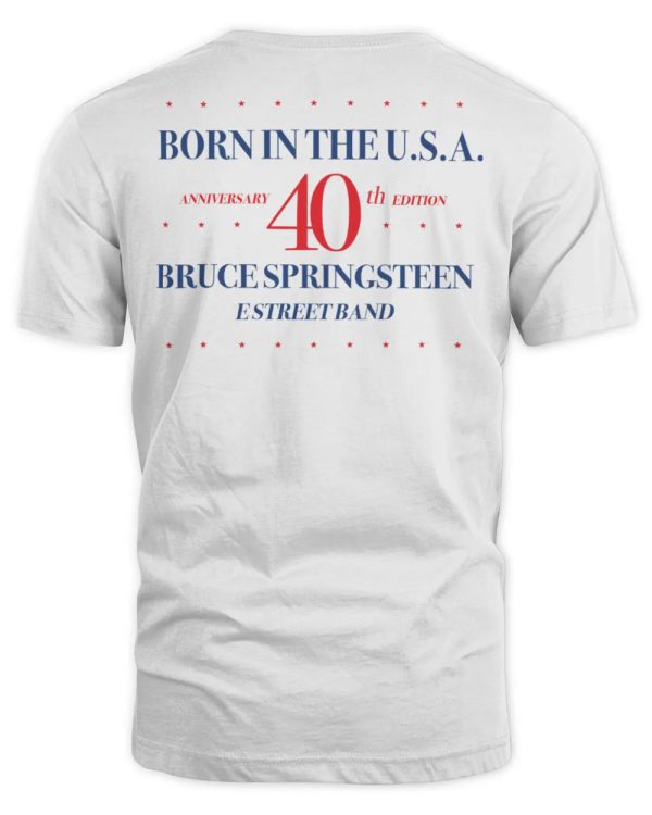 Bruce Springsteen Merchandise Born in the USA 40th Anniversary Cover Shirt