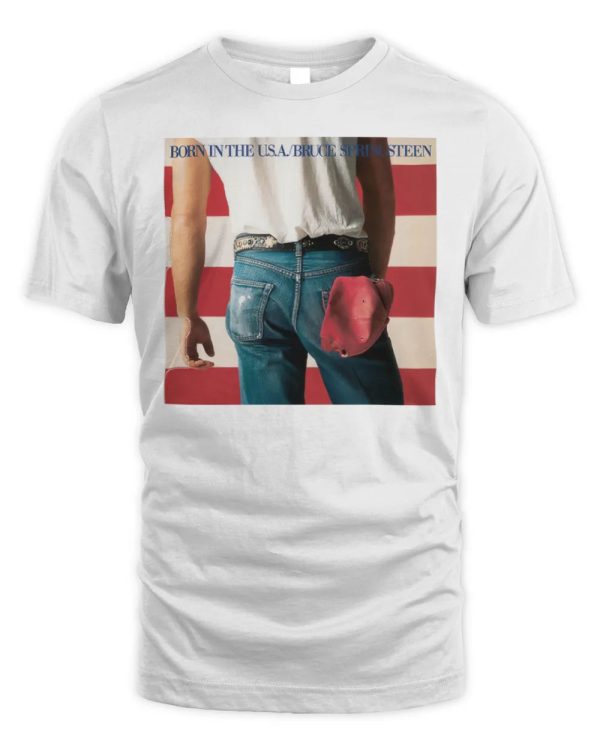 Bruce Springsteen Merchandise Born in the USA 40th Anniversary Cover Shirt - Image 2