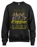 Metallica Merch Metallica 43rd Anniversary 1981-2024 Thank You For The Memories Signatures T Shirt