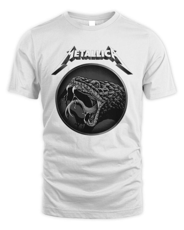 Metallica Shop Merch Black Album Poster T-Shirt