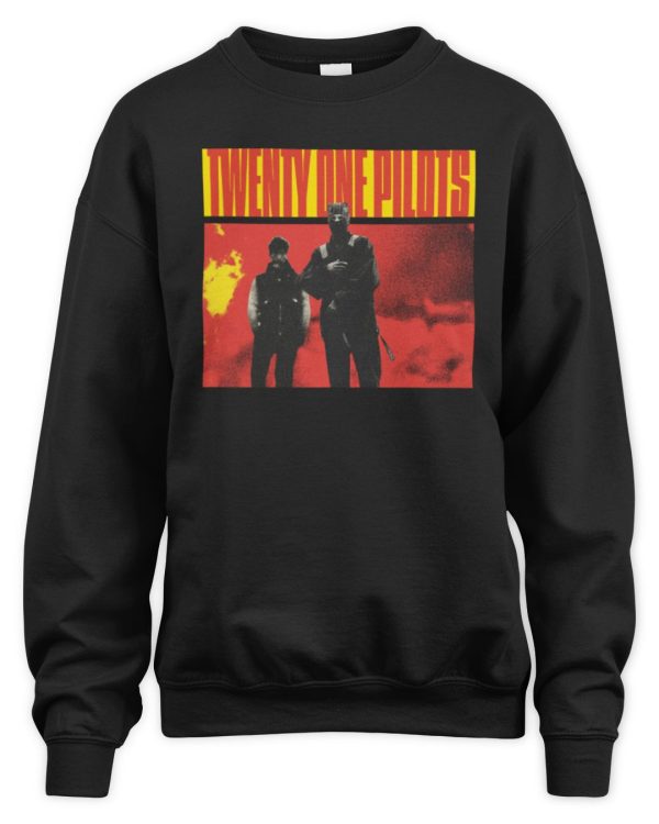 Official Twenty One Pilots Merch Clancy Topline Album Cover Hoodie - Image 3