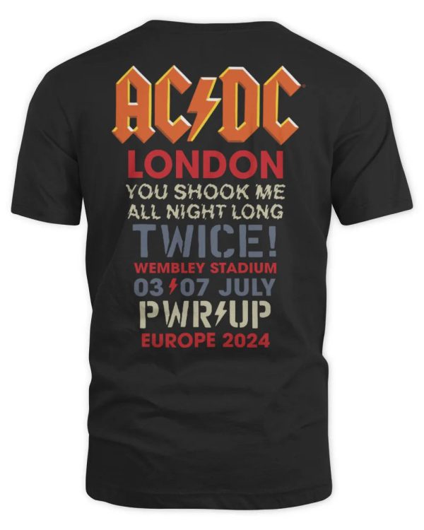 Acdc London Power Up Tour Shirt